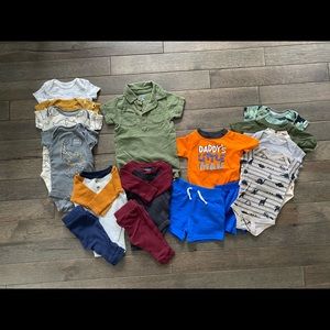 13 Baby Boy Outfits 0-3 Months bundle